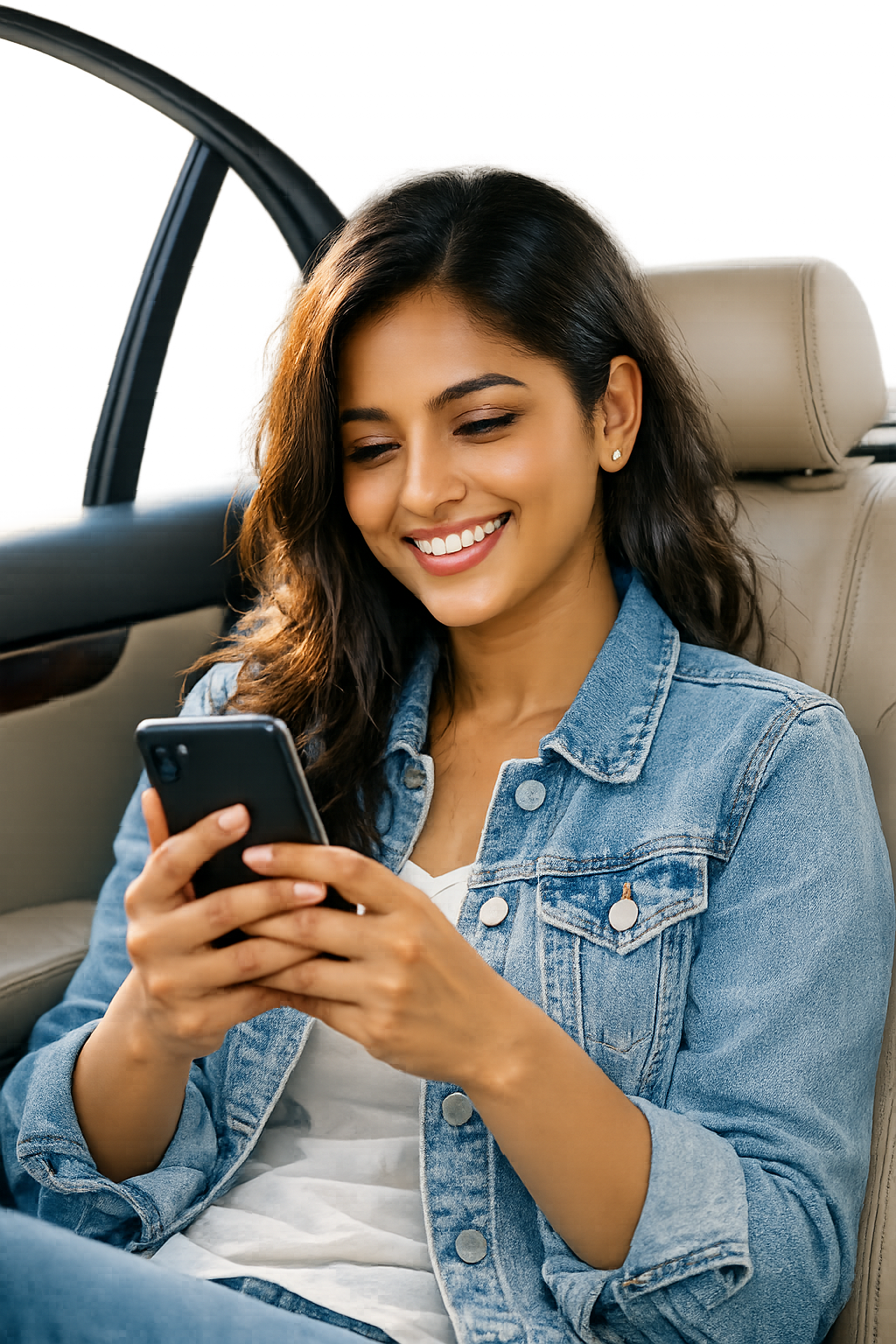 Happy customer in Urban Cab